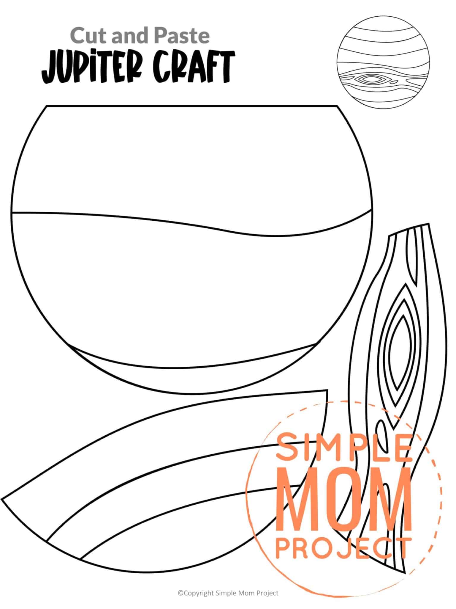 Are you looking for a preschool planet Jupiter project that is easy enough for elementary and kindergarten kids too? Our Jupiter craft template is a great way to make learning about our solar system and space fun! Grab your Jupiter templates today!