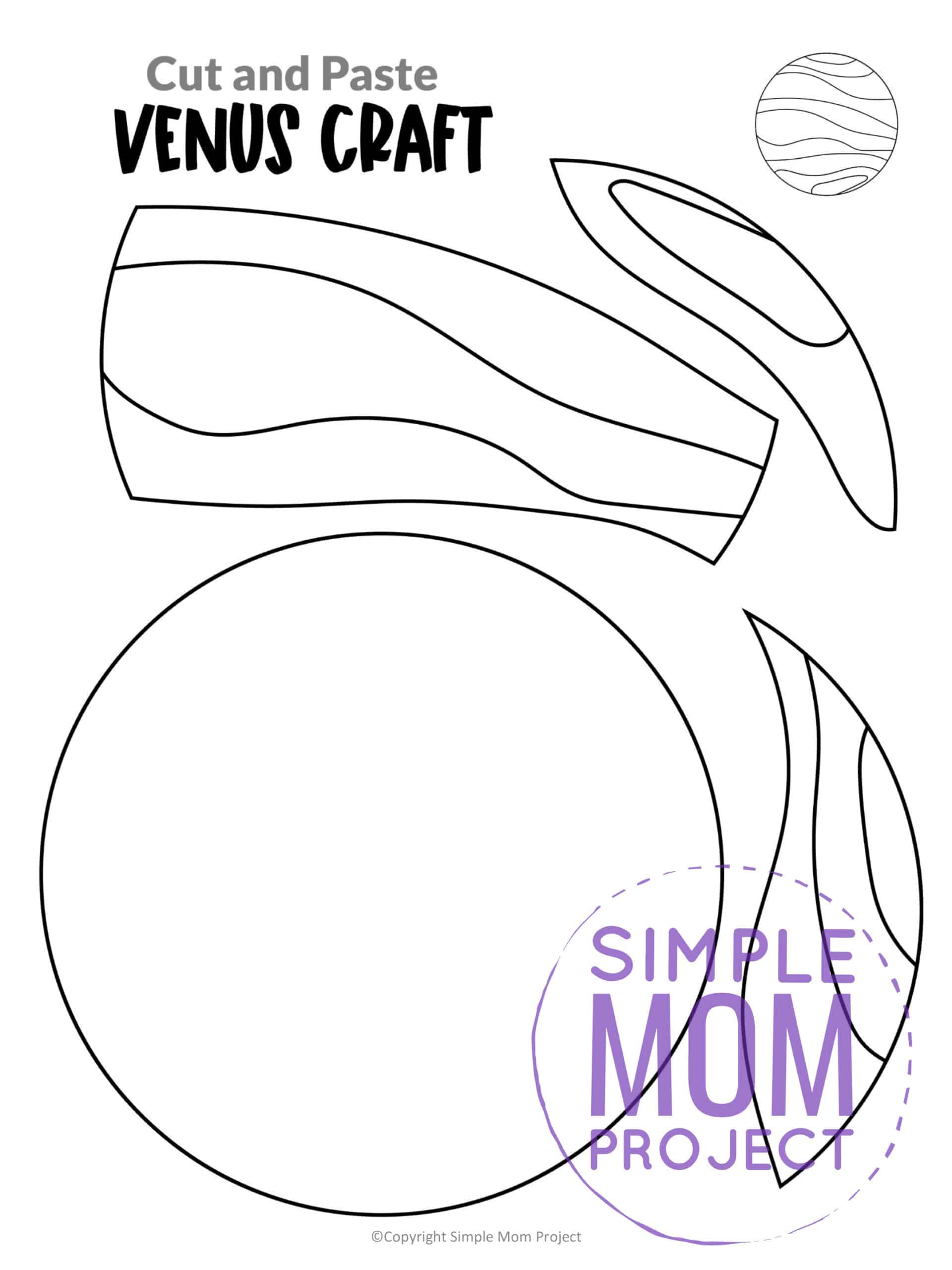 Are your kids Nasa fans? Why not use this fun Venus planet craft to learn about this planet in our solar system? You don’t need a fancy project to make this fun Venus printable planet craft today. This is such a fun way to learn about our solar system in space!