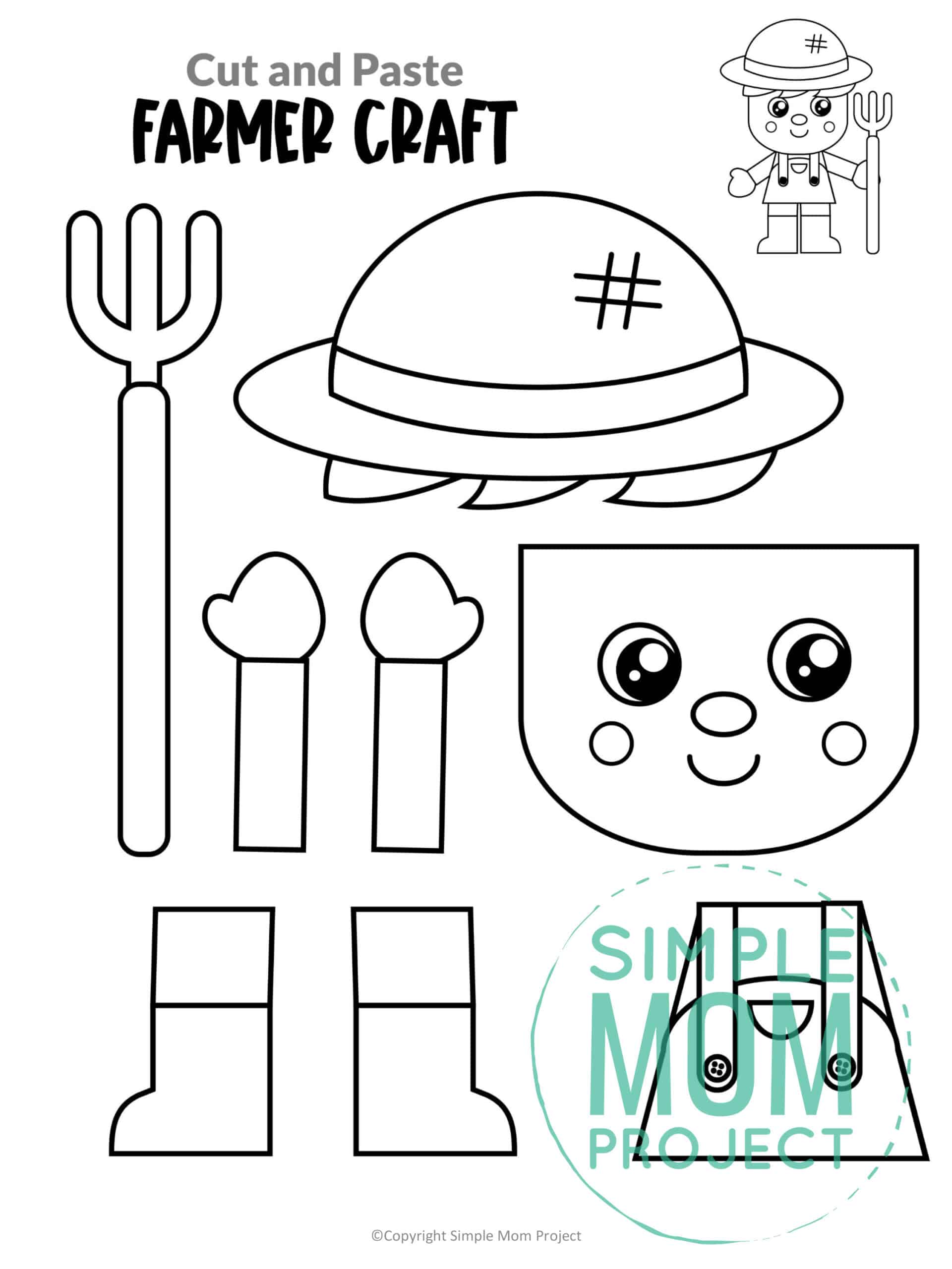 Printable farm animal crafts