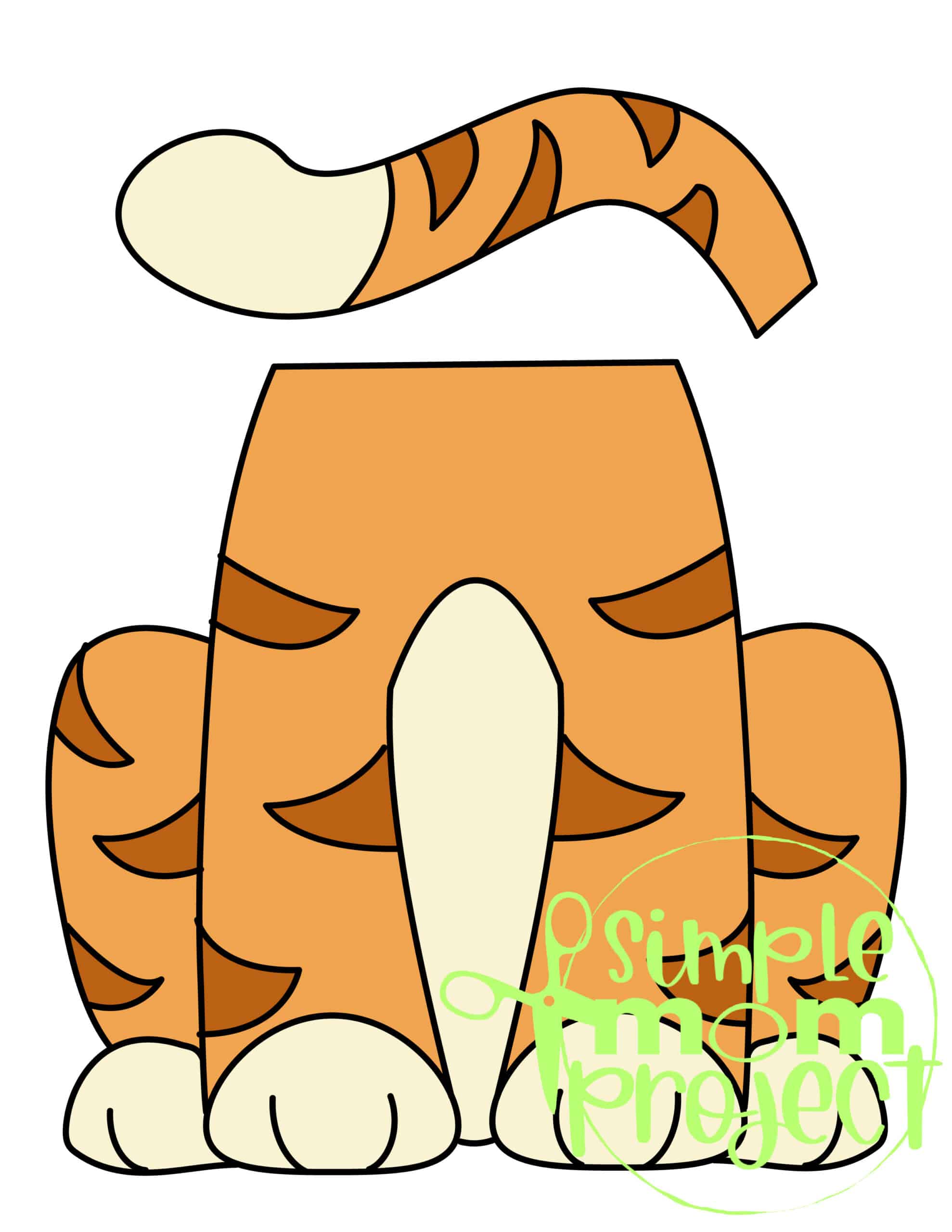 Printable Cat Paper Bag Puppet Craft for Kids Preschoolers Toddlers and Kindergartners 15