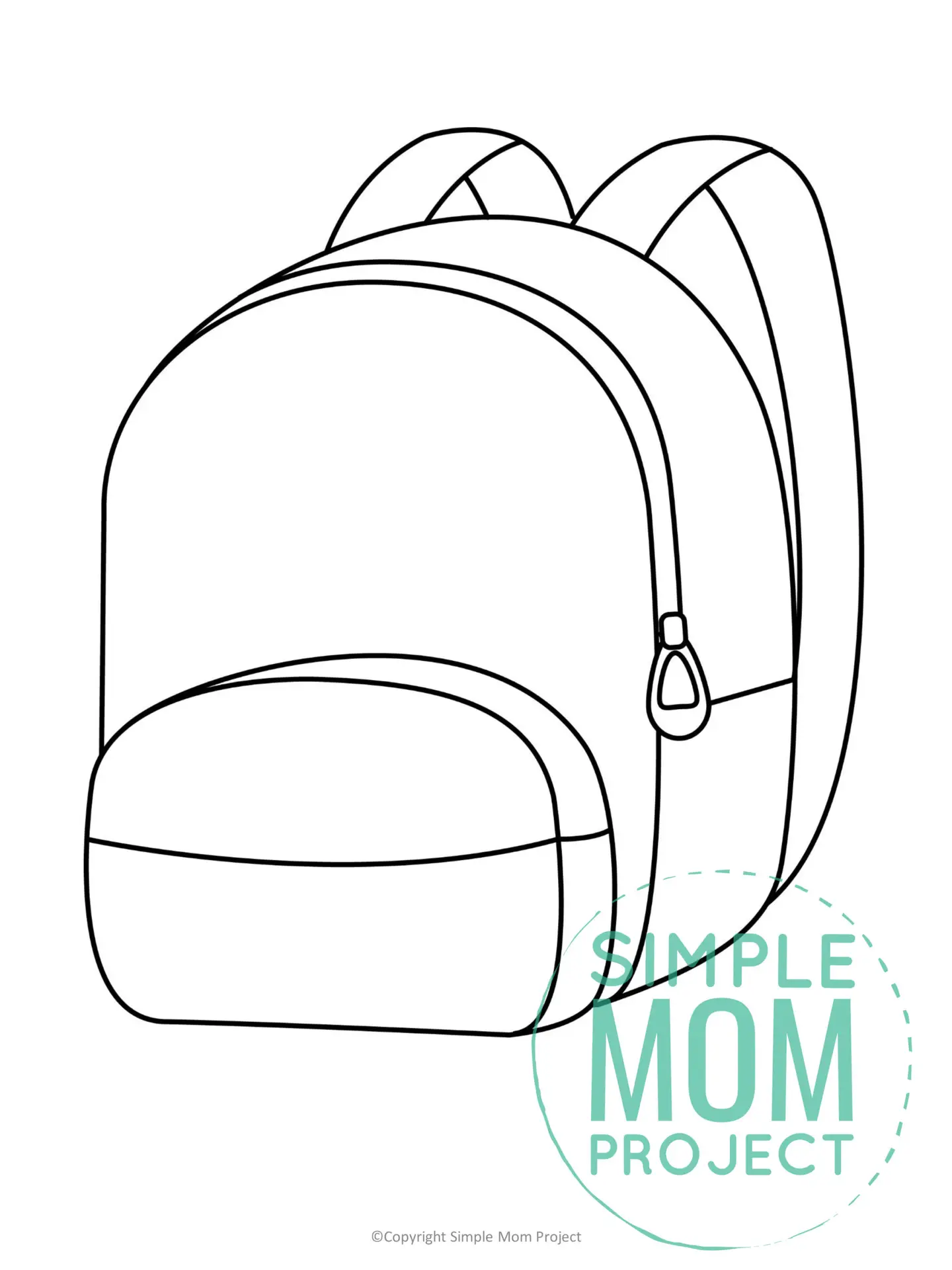 printable backpack template for kids preschoolers and toddlers