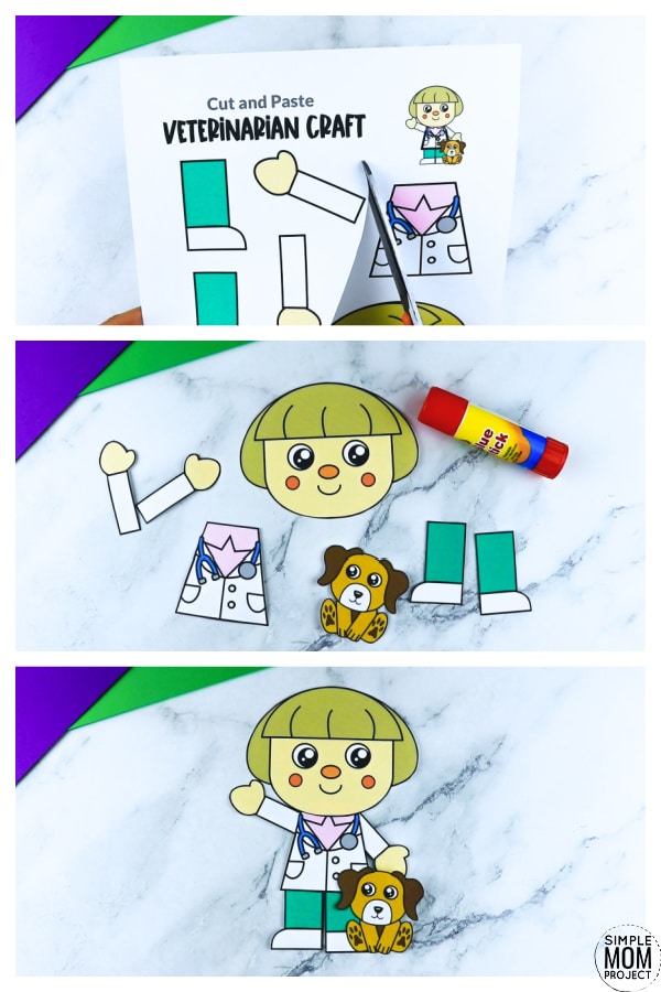 printable veterinarian craft for kids, preschoolers, toddlers and kindergartners 13