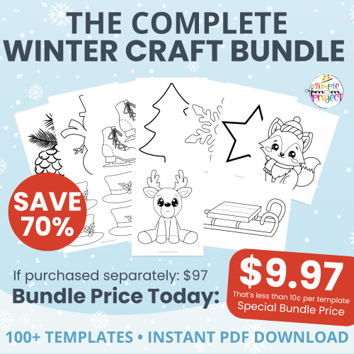 Bring cozy fun to your classroom or home with this winter craft printable bundle! 100+ templates designed to spark creativity and develop fine motor skills. ☕? #PreschoolActivities #WinterPrintables