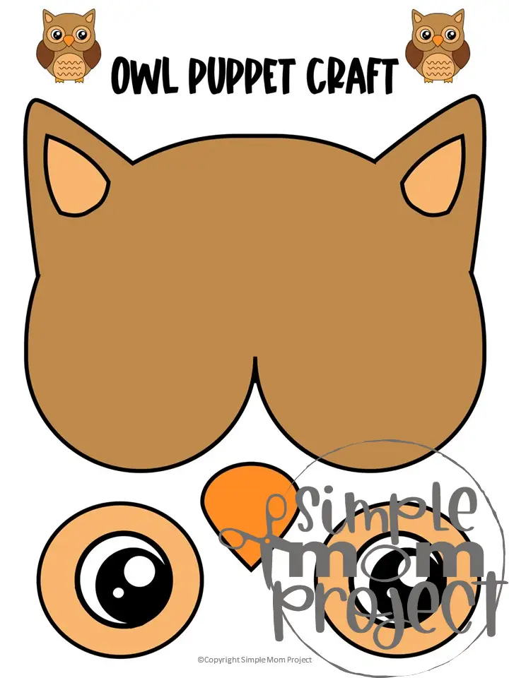 Are you searching for a basic snowy owl template to turn into fun paper bag cartoon owl animal puppets for your kids? This easy printable owl template is perfect for your bird lesson plans, woodland animal puppet shows and owl themed decorations. Click now to purchase your own barn owl template today!