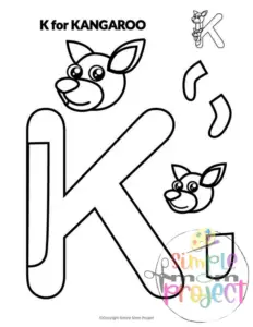 Letter k printable, k worksheets, instant download, k preschool, toddlers, k coloring page, k uppercase, k lowercase, abc kindergarten, letter k phonics, letter k handwriting, letter k tracing, letter k pdf