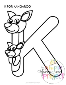 Letter k printable, k worksheets, instant download, k preschool, toddlers, k coloring page, k uppercase, k lowercase, abc kindergarten, letter k phonics, letter k handwriting, letter k tracing, letter k pdf