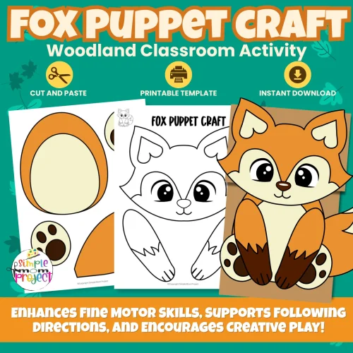 Bring woodland fun to craft time with this Fox Paper Bag Puppet Craft! Perfect for preschoolers and kindergarteners to build fine motor skills. ?✂️ #WoodlandCrafts #KidsCrafts #PreschoolActivities