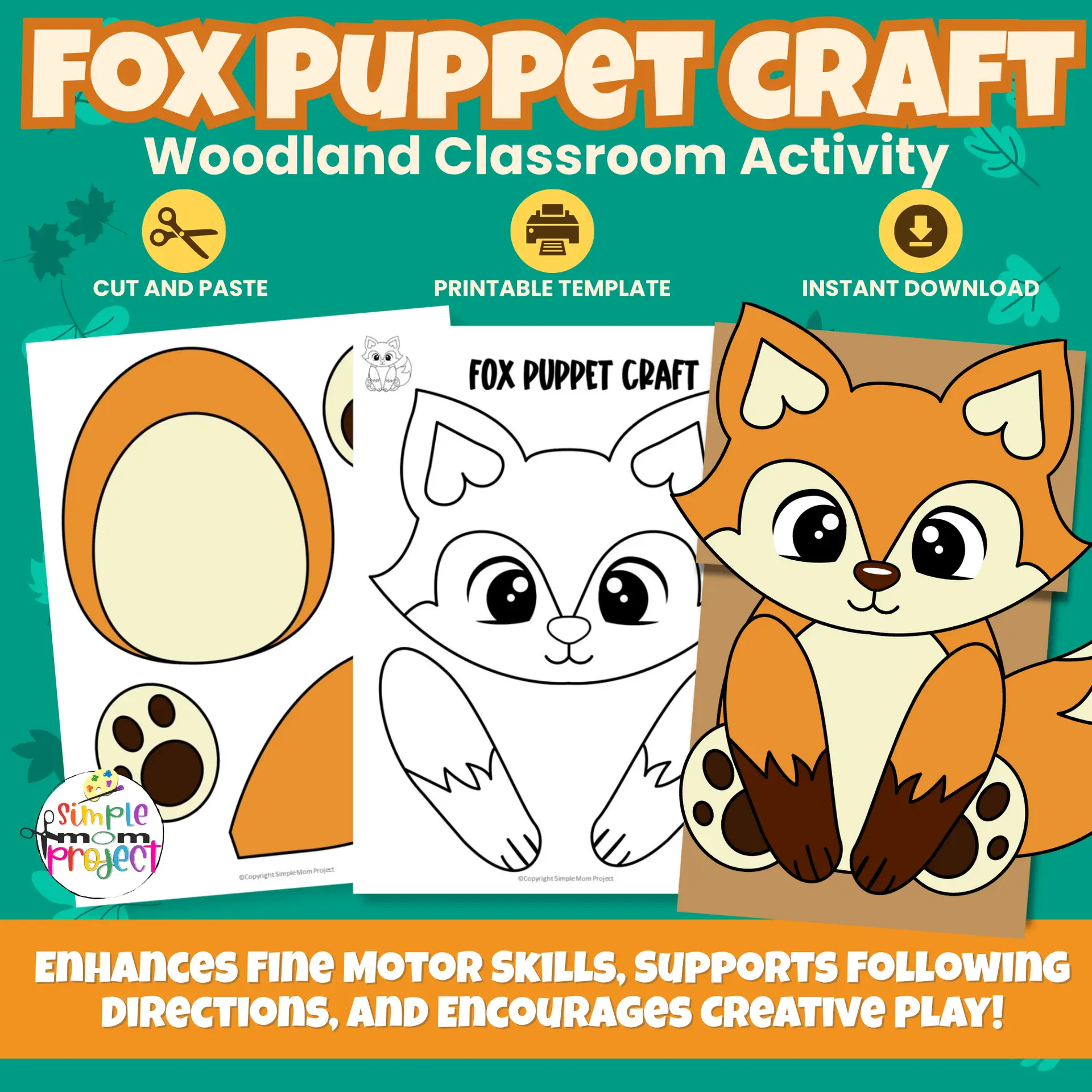 Bring woodland fun to craft time with this Fox Paper Bag Puppet Craft! Perfect for preschoolers and kindergarteners to build fine motor skills. ?✂️ #WoodlandCrafts #KidsCrafts #PreschoolActivities