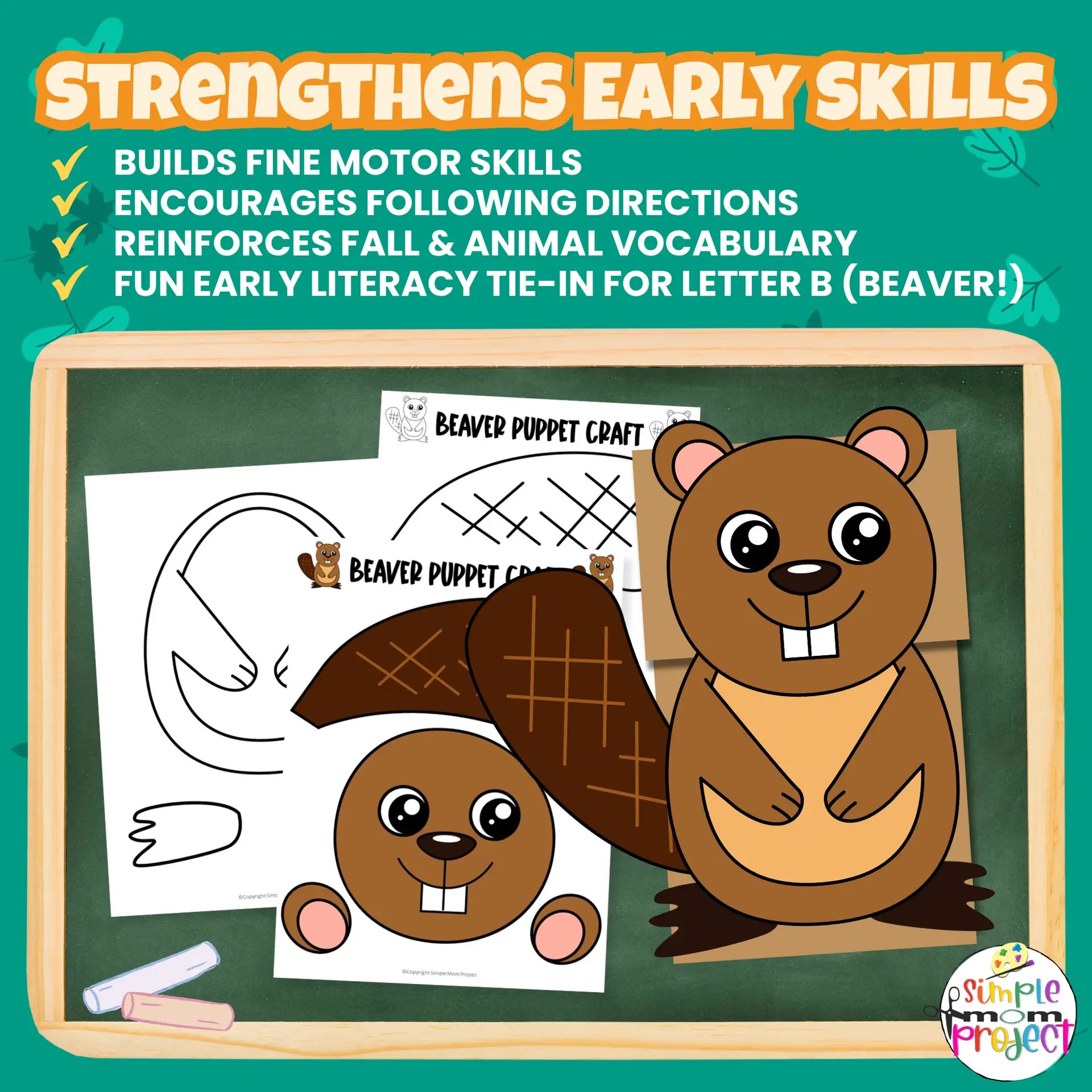 Looking for a cute woodland animal activity? Try this Beaver Paper Bag Puppet — a simple cut-and-paste craft that sparks creativity and imagination! ?? #PaperBagPuppet #WoodlandTheme #KindergartenCrafts