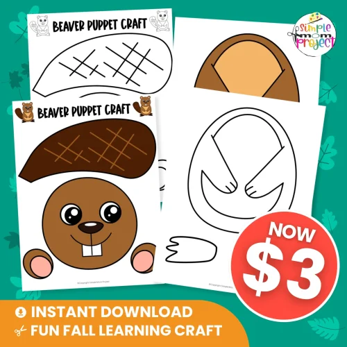 Fun, creative, and classroom-ready! This Beaver Paper Bag Puppet Template is perfect for woodland animal units, preschool art, or rainy-day play. ☔? #PreschoolCrafts #PrintablePuppets #ForestAnimals