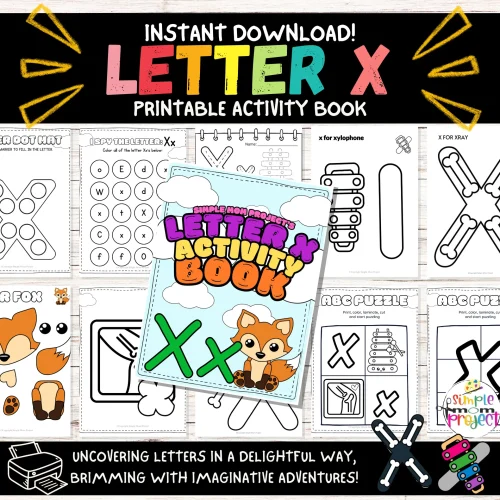 Letter X Activity Bundle – 25 Printable Worksheets, Crafts & Learning Activities for Kids