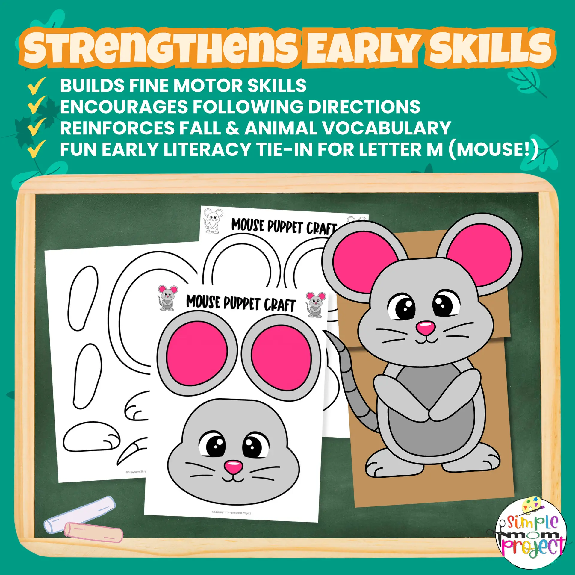 Make storytime creative with this Woodland Mouse Paper Bag Puppet! Easy printable for building fine motor skills and encouraging imagination. ?? #WoodlandTheme #KidsCraft
