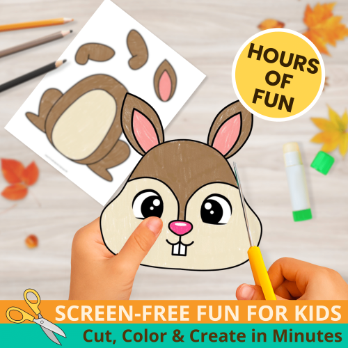 Looking for a simple fall craft? Try this Squirrel Paper Bag Puppet Template! A fun, no-prep printable for classrooms and homeschool. ?✂️ #PrintableCraft #AutumnCraft