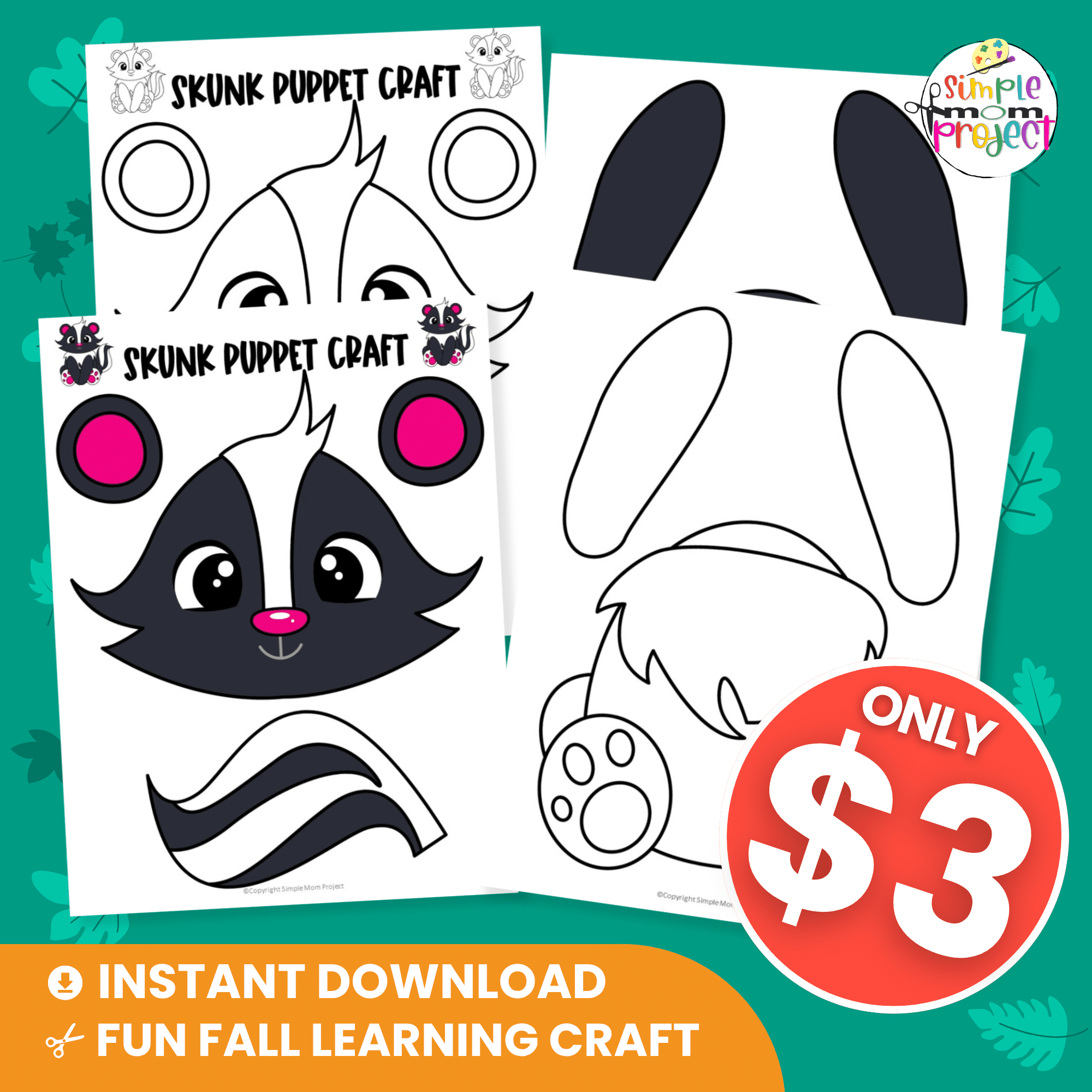 Make storytime fun with this Woodland Skunk Paper Bag Puppet! Perfect for creative play, forest themes, or fine motor practice. ?? #PreschoolCraft #AnimalActivity