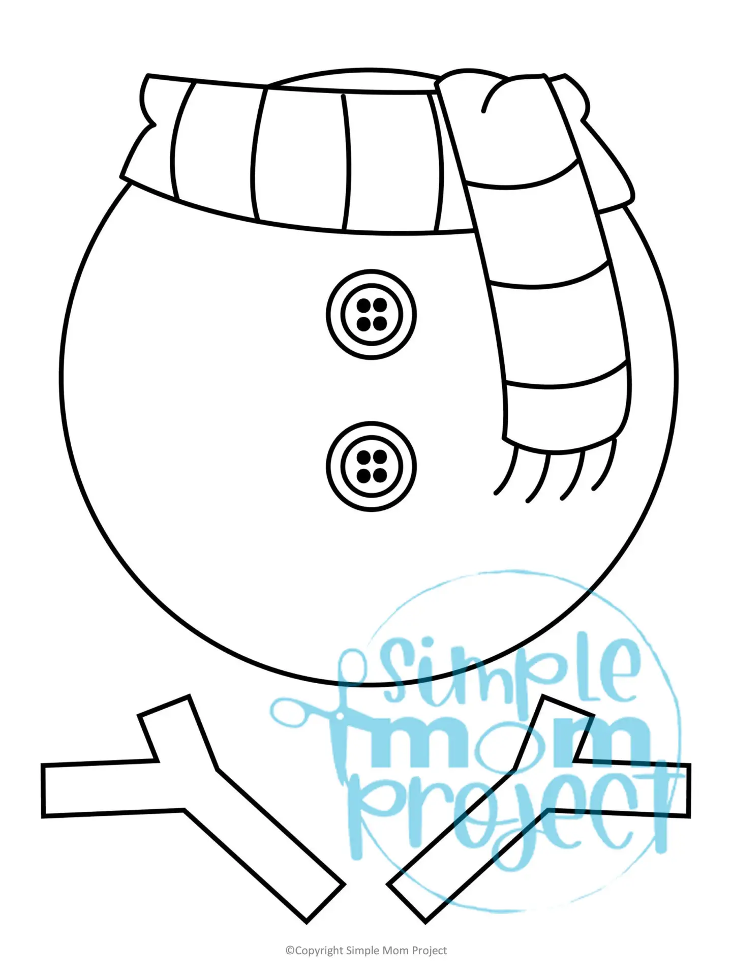 Printable Snowman Paper Bag Puppet Craft for Kids, Preschoolers, Toddlers, kindergarten elementary snowman crafts winter crafts 21