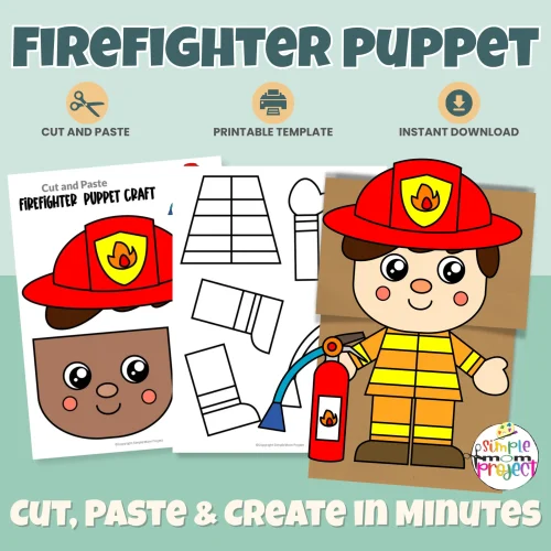 This Firefighter Paper Bag Puppet Craft is a fun, hands-on community helper activity for preschool and kindergarten learners ?✂️ Kids will love creating their own firefighter puppet while building fine motor skills. Perfect for classrooms, homeschool, dramatic play, and print-and-go lessons!