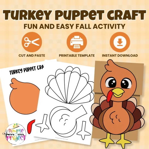 This printable turkey paper bag puppet is the perfect mix of fun and learning! Ideal for preschool, kindergarten, or homeschool art time. ?? #PrintableCraft #PreschoolActivity #PaperBagPuppet