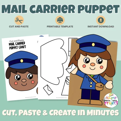 This Mail Carrier Paper Bag Puppet Craft is a fun, hands-on community helper activity for preschool and kindergarten learners ✂️? Kids will love creating their own mail carrier puppet while building fine motor skills. Perfect for classrooms, homeschool, dramatic play, and print-and-go lessons!