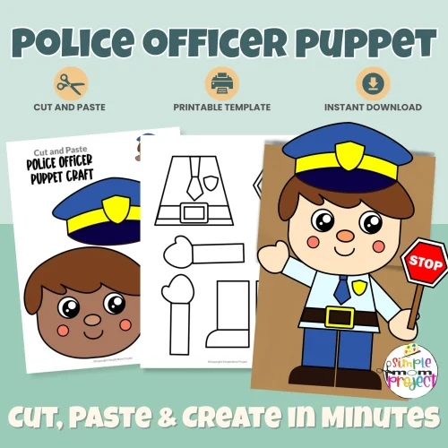 This Police Officer Paper Bag Puppet Craft is a fun, hands-on community helper activity for preschool and kindergarten learners ?♂️✂️ Kids will love cutting, gluing, and creating their own police puppet while building fine motor skills. Perfect for classrooms, homeschool, dramatic play, and print-and-go lessons!