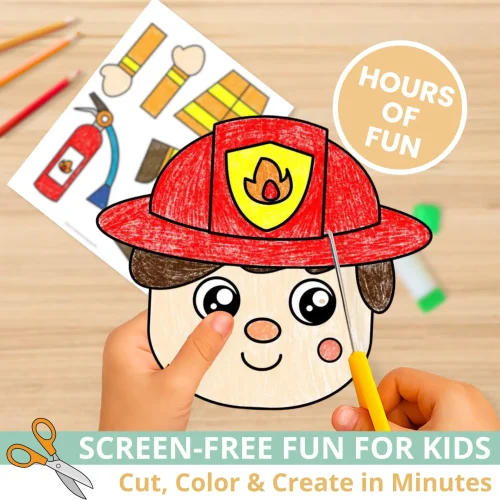 Teach kids about fire safety helpers with this printable Firefighter Puppet Craft ? Just print, cut, and glue to create a fun paper bag puppet for dramatic play and social-emotional learning. Classroom-friendly and easy to prep!