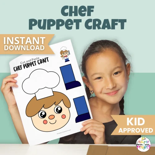 Add this Chef Puppet Craft to your community helper centers, morning work, or cooking-themed activities! Kids love assembling the puppet, and teachers appreciate the print-and-go format. Great for preschool and kinder learning fun!