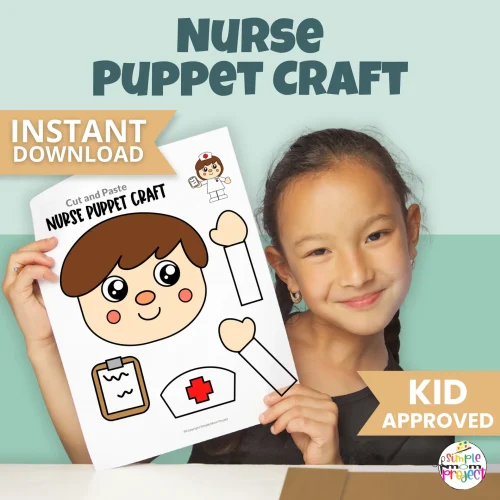 This Nurse Paper Bag Puppet Printable is a low-prep craft kids love ?‍⚕️?️ Designed for preschool and kindergarten classrooms, homeschool learning, and dramatic play centers. Includes inclusive skin tones and easy-to-assemble templates.