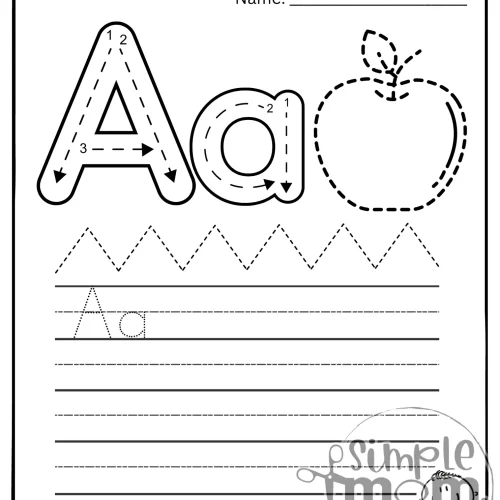 Alphabet Tracing Printable Worksheet Book | ABC Tracing Activity | A-Z Handwriting Practice | Alphabet Letter Writing | Letter Formation