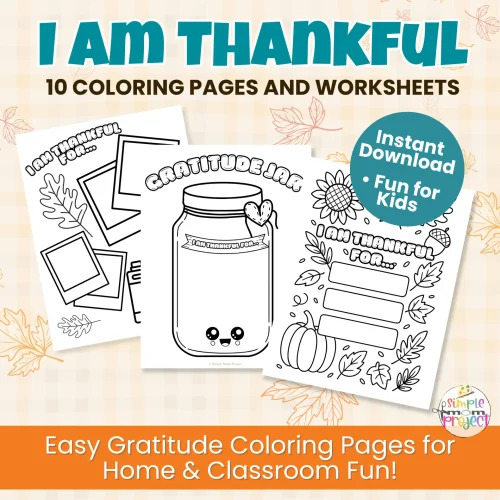 Celebrate gratitude this fall with these adorable I Am Thankful Coloring Pages! A fun, easy printable for home, classroom, or homeschool. Teach thankfulness through creativity — just print and color! ?✏️