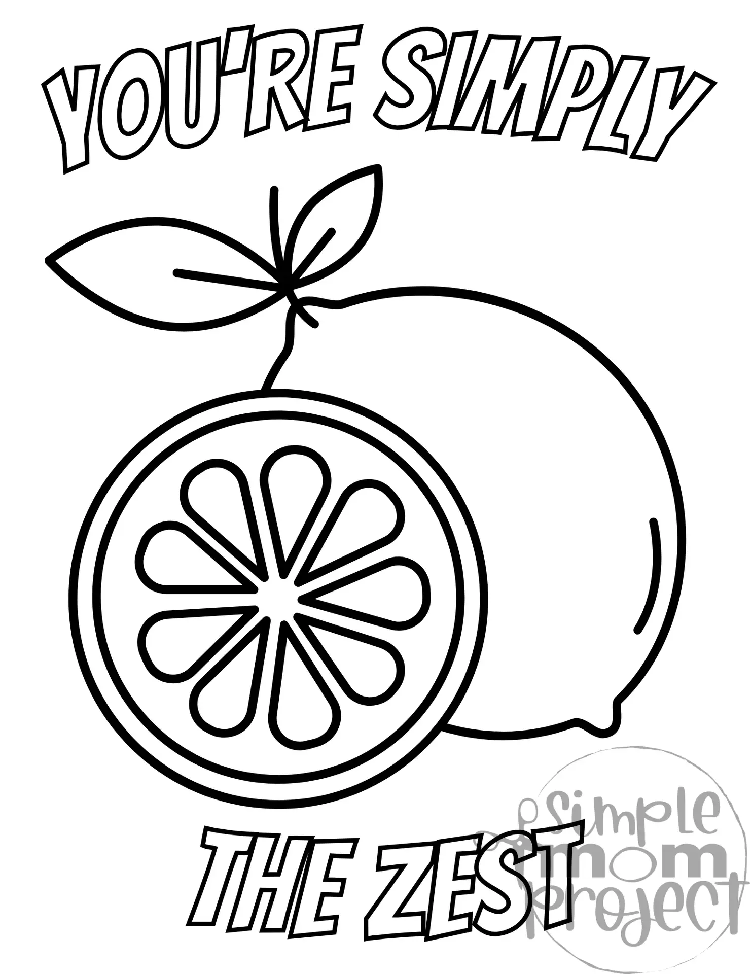 Lemon Coloring Page – Printable Activity for Kids & Adults - Image 8