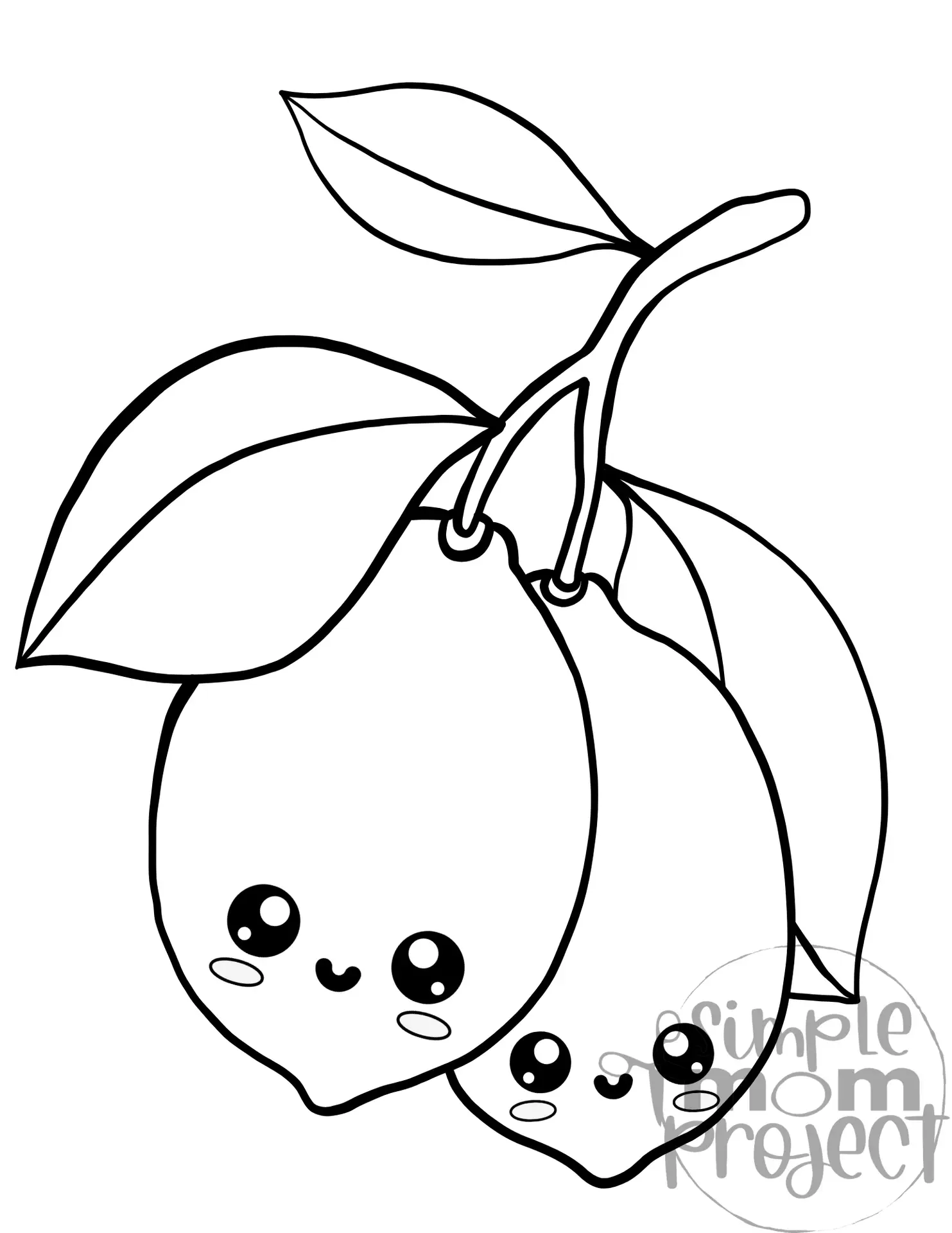 Lemon Coloring Page – Printable Activity for Kids & Adults - Image 9