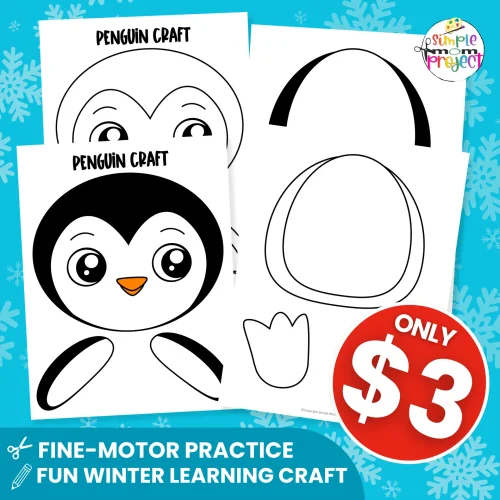 ? This printable Penguin Puppet Craft makes winter lessons engaging. Just print, cut, glue, and attach to a paper bag for instant fun!