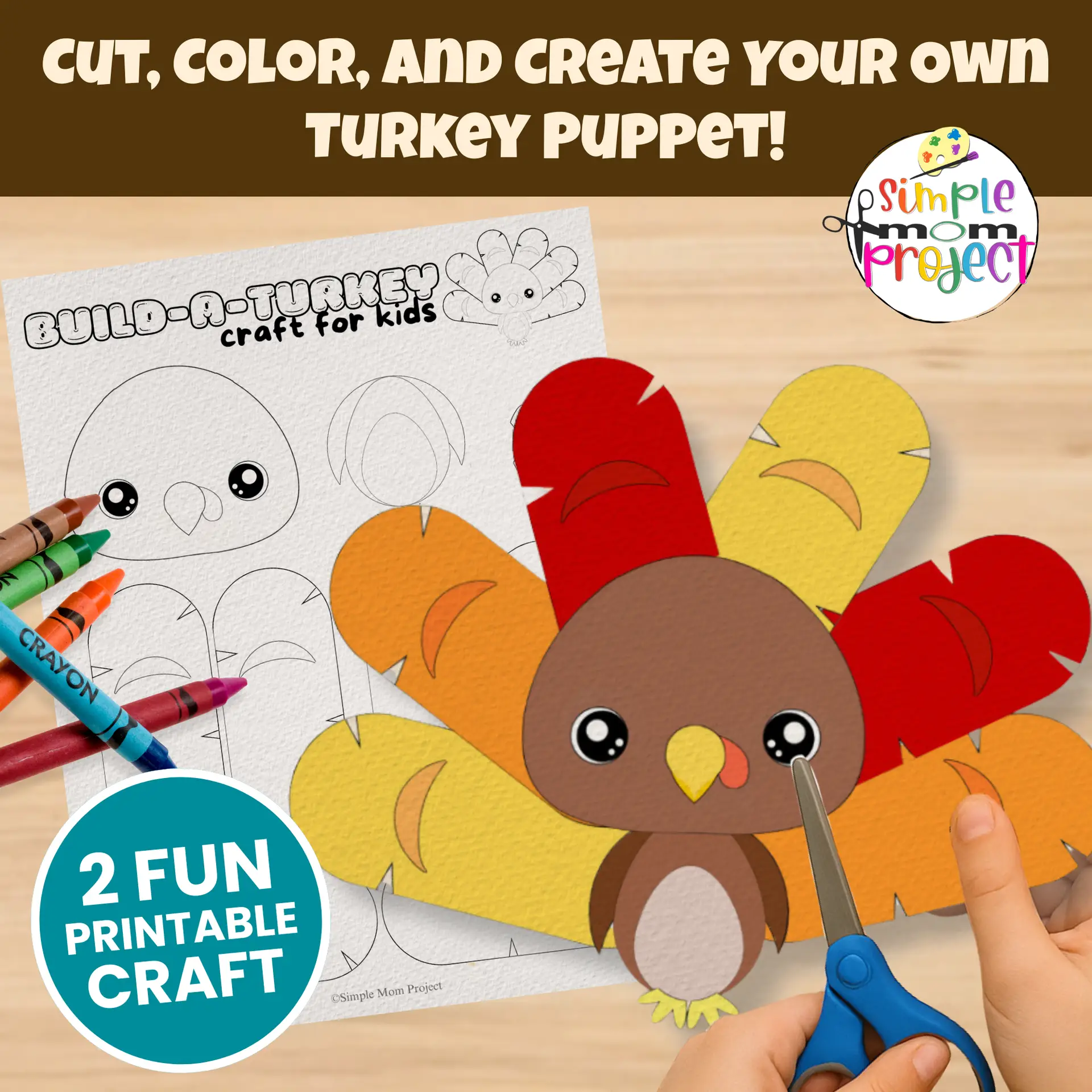 Create adorable paper turkeys with this printable cut-and-paste craft! A wonderful fall project that promotes creativity, focus, and motor skill practice. ?