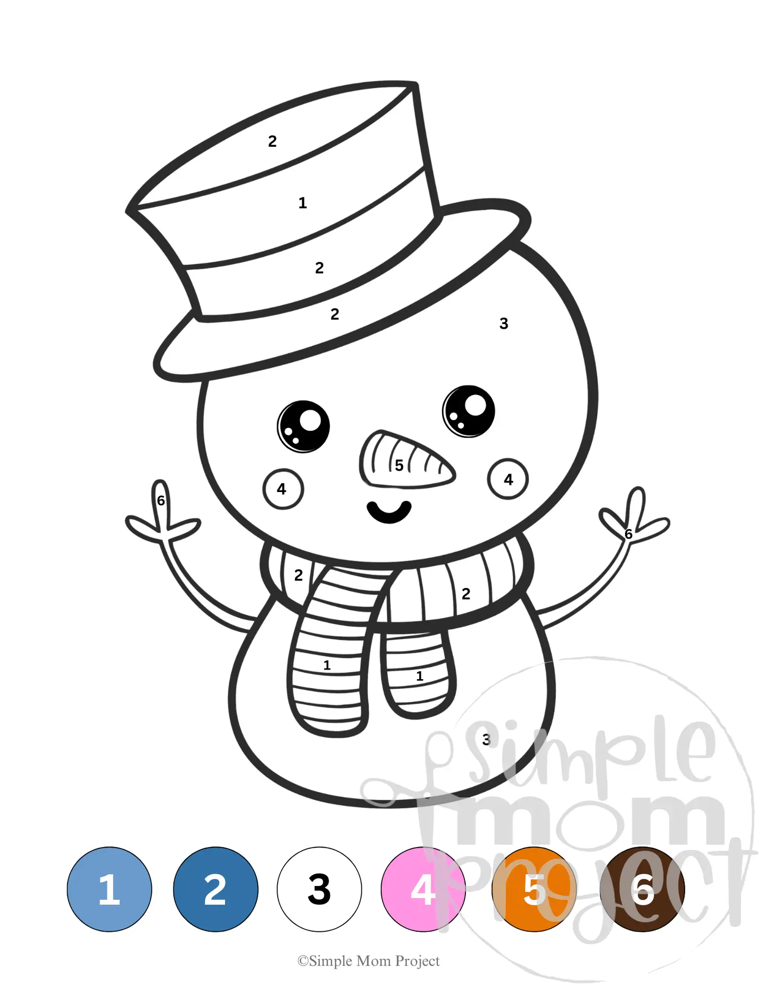 Winter Animals Color by Number – 22 Printable Pages for Kids - Image 9