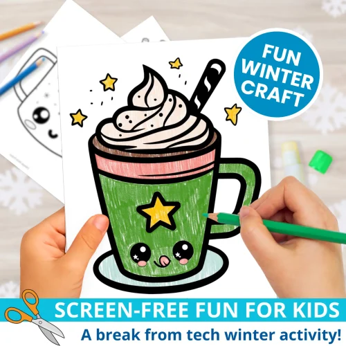 ? Fill your winter centers with this set of 20 cozy mug coloring pages. Simple, no-prep printables perfect for preschool and kindergarten.