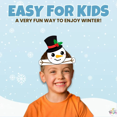 ? This Printable Snowman Headband Craft is perfect for winter storytelling, photo ops, and hands-on fine motor practice. Just print, cut, and wear!