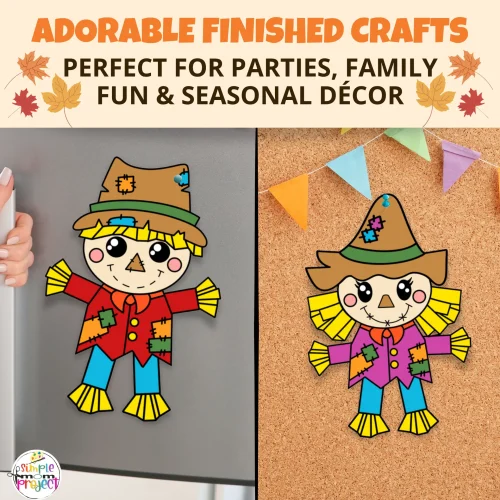 Get crafty this fall with an easy printable scarecrow activity! No-prep, kid-friendly, and ready in minutes. Includes cut & paste templates and bonus coloring pages. Perfect for home or school. ?✂️?