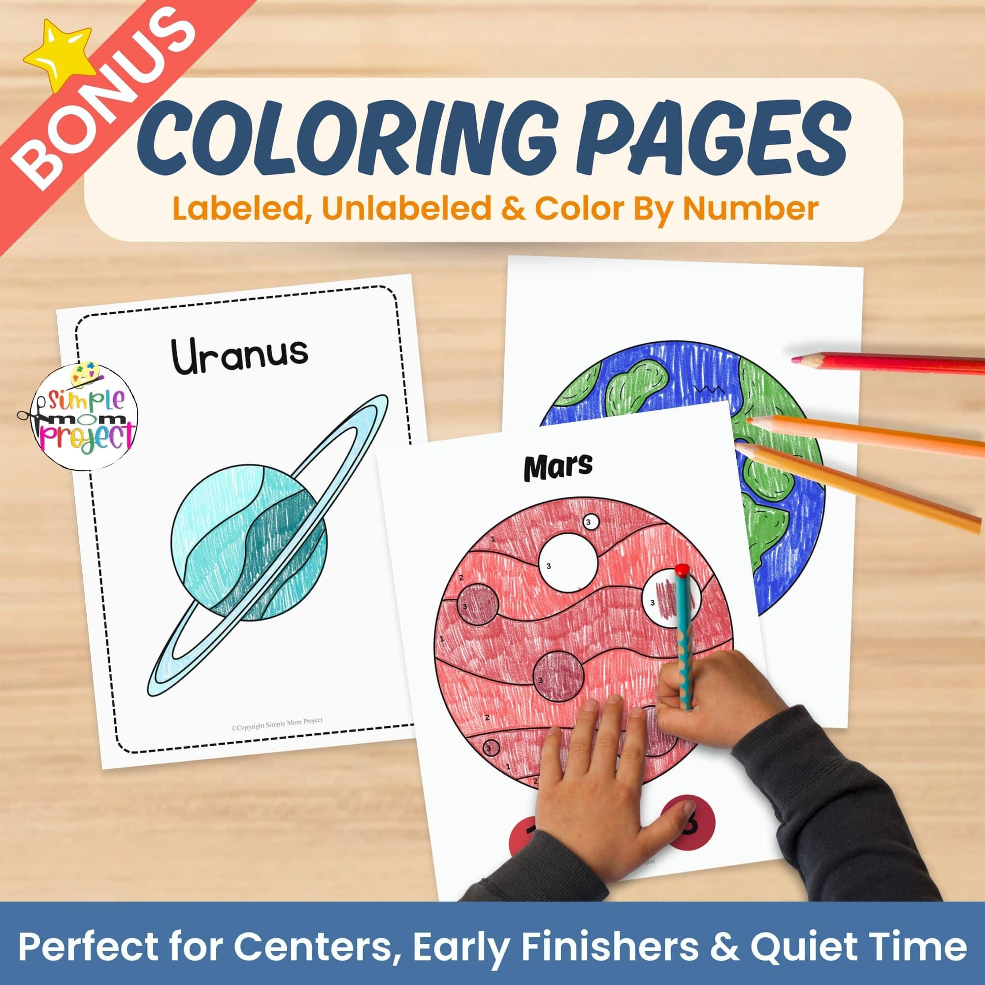 Solar system printable activities perfect for classroom homeschool science centers